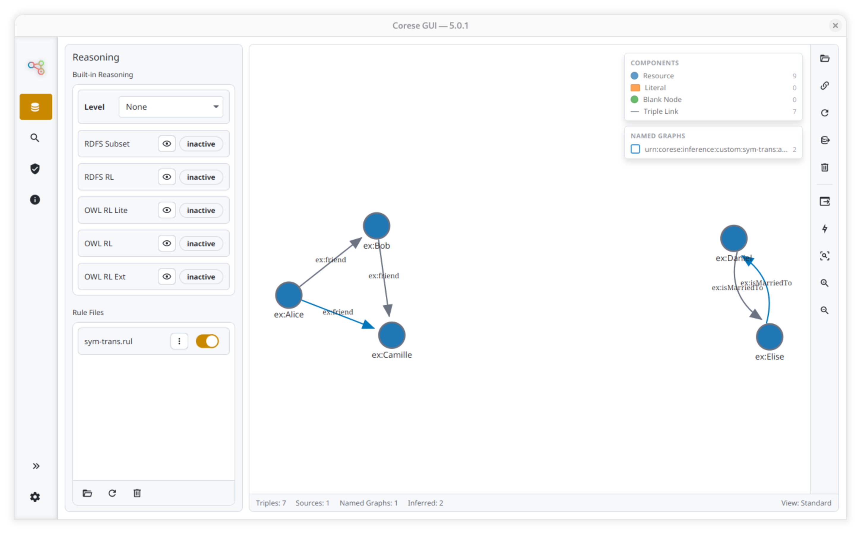 Reasoning workspace with built-in profiles and custom rule files.
